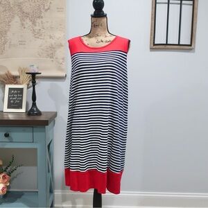 Stripe Black and White | Red Dress